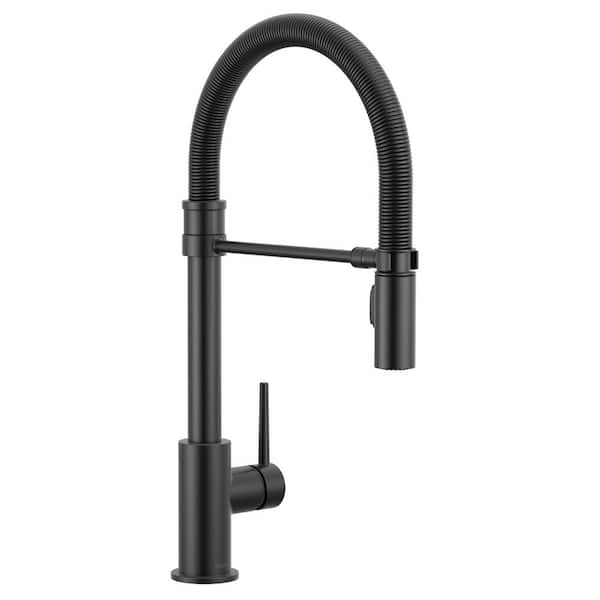 Kitchen faucet image (Delta Trinsic matte black)