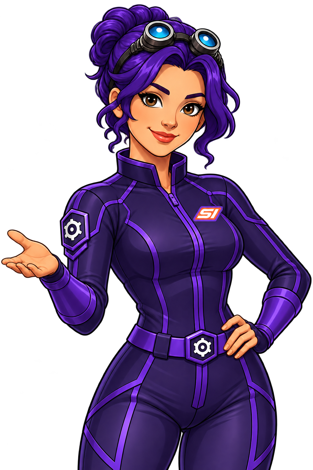 Violet presenting SMORTLER Super Intelligence capabilities